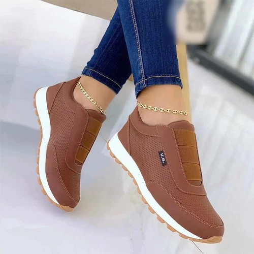 Womens Breathable Non-Slip Walking Shoe Walking Comfort Low Top Sneakers Work - Foto 8 di 15