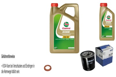 MAHLE Ölfilter 6 L CASTROL 5W-30 M für Nissan Maxima/Maxima QX IV 2.0 3.0