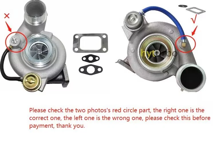 Turbo Charger For Cummins 5.9L 2003 2004 05 06 2007 Dodge Ram 2500 3500 HY35W T3 Foto 2 de 4