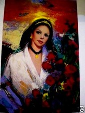 EZIO FARINELLI "DONNA CON FIORI"