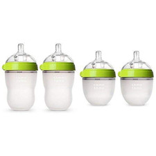 Baby Bottle Starter Set, Green Two 8-Ounce, Two 5-Ounce 