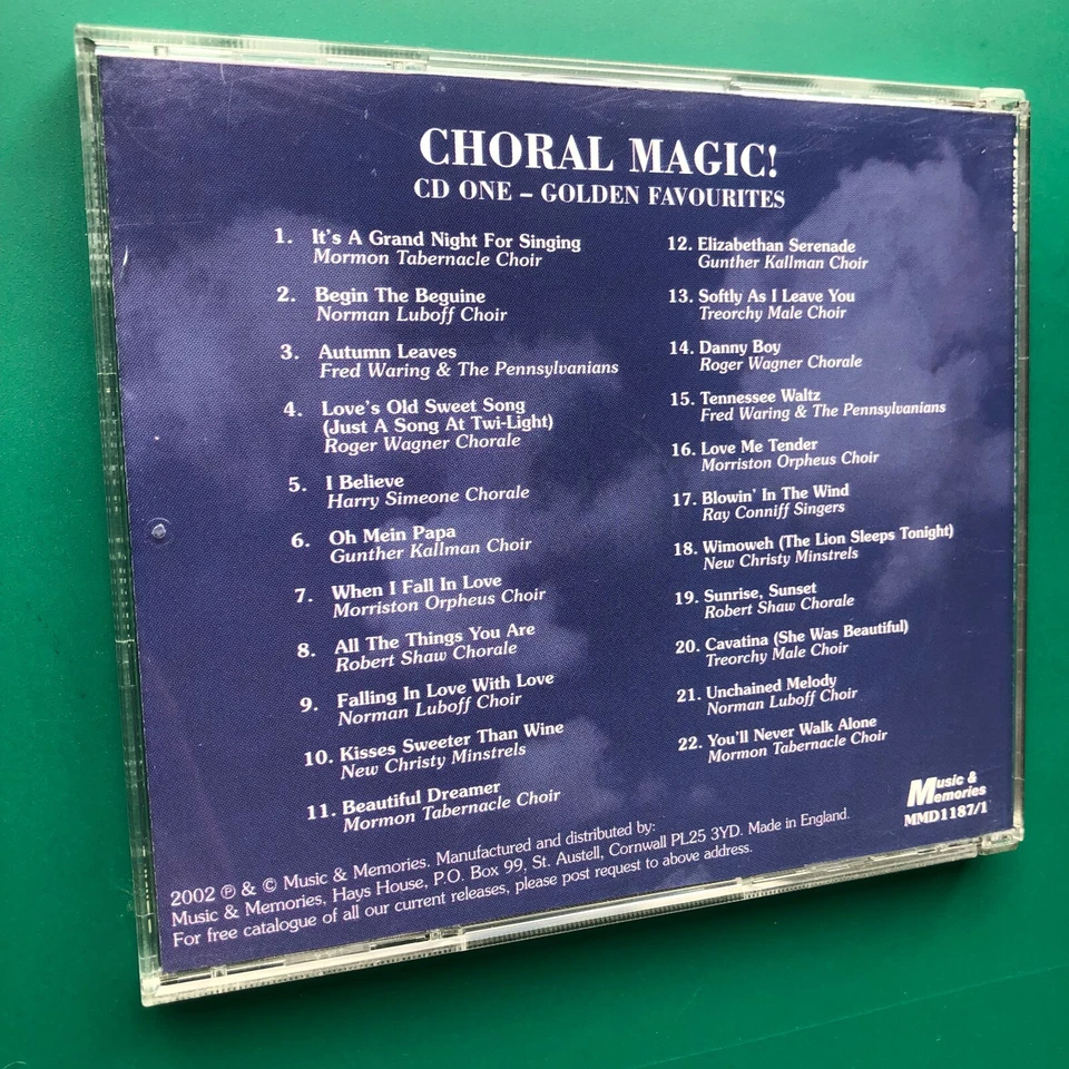 CHORAL MAGIC (Vol. 1, Golden Favourites) CD Treorchy Mormon Tabernacle Morriston - Image 2 of 4