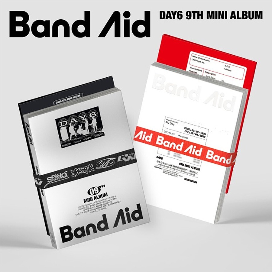 DAY6 BAND AID 9th Mini Album 2 Ver SET/2 CD+2 Photo Book+16