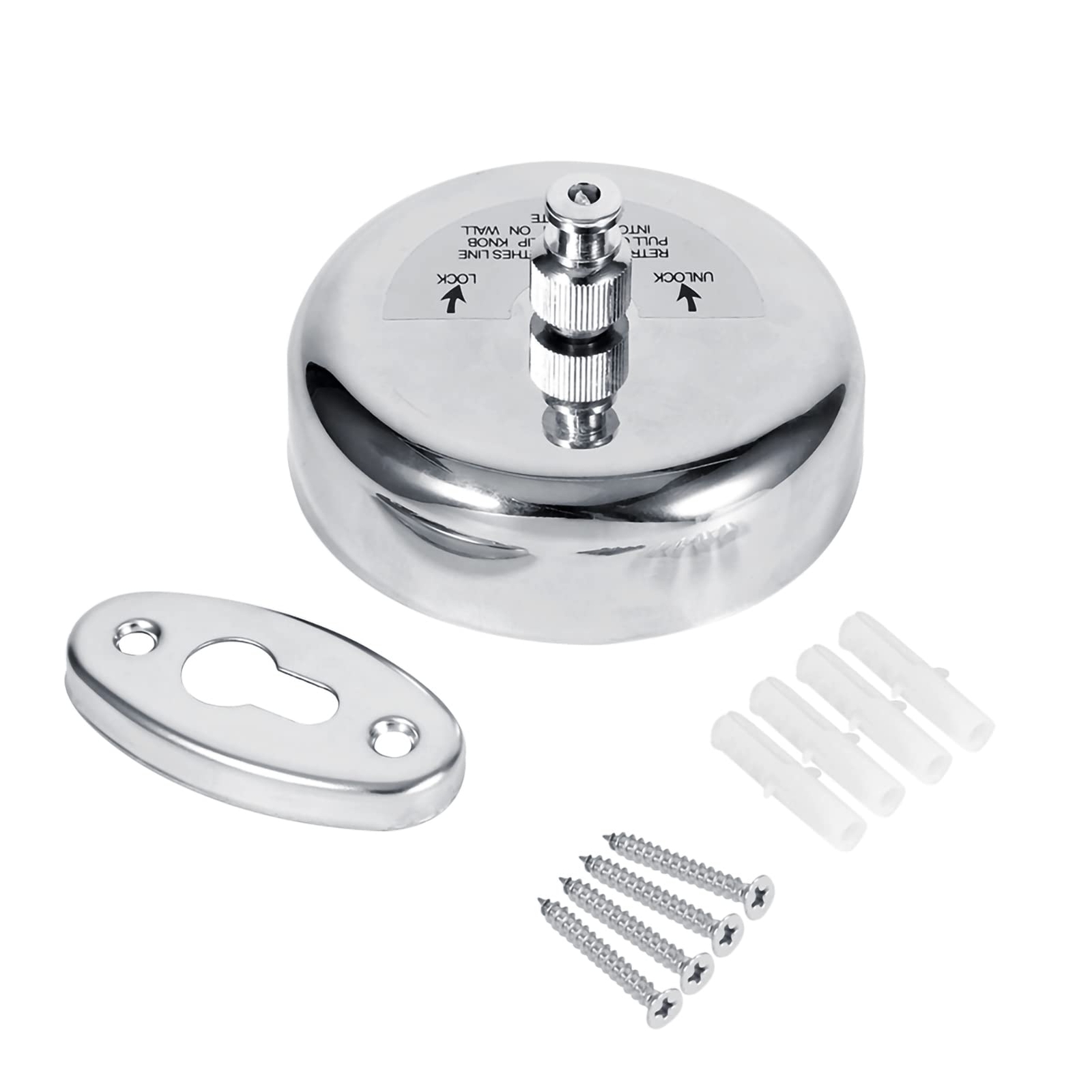 Filo Bucato Retrattile Inox 304 | Robusto e Regolabile 9 Piedini