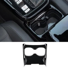 Glossy Black Center Console Water Cup Holder Frame For Honda CRV CR-V 2023-2024