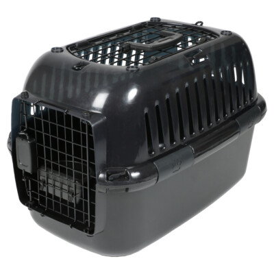 Europet Bernina Transportbox Adventurer 60 schwarz für Katzen aus Kunststoff