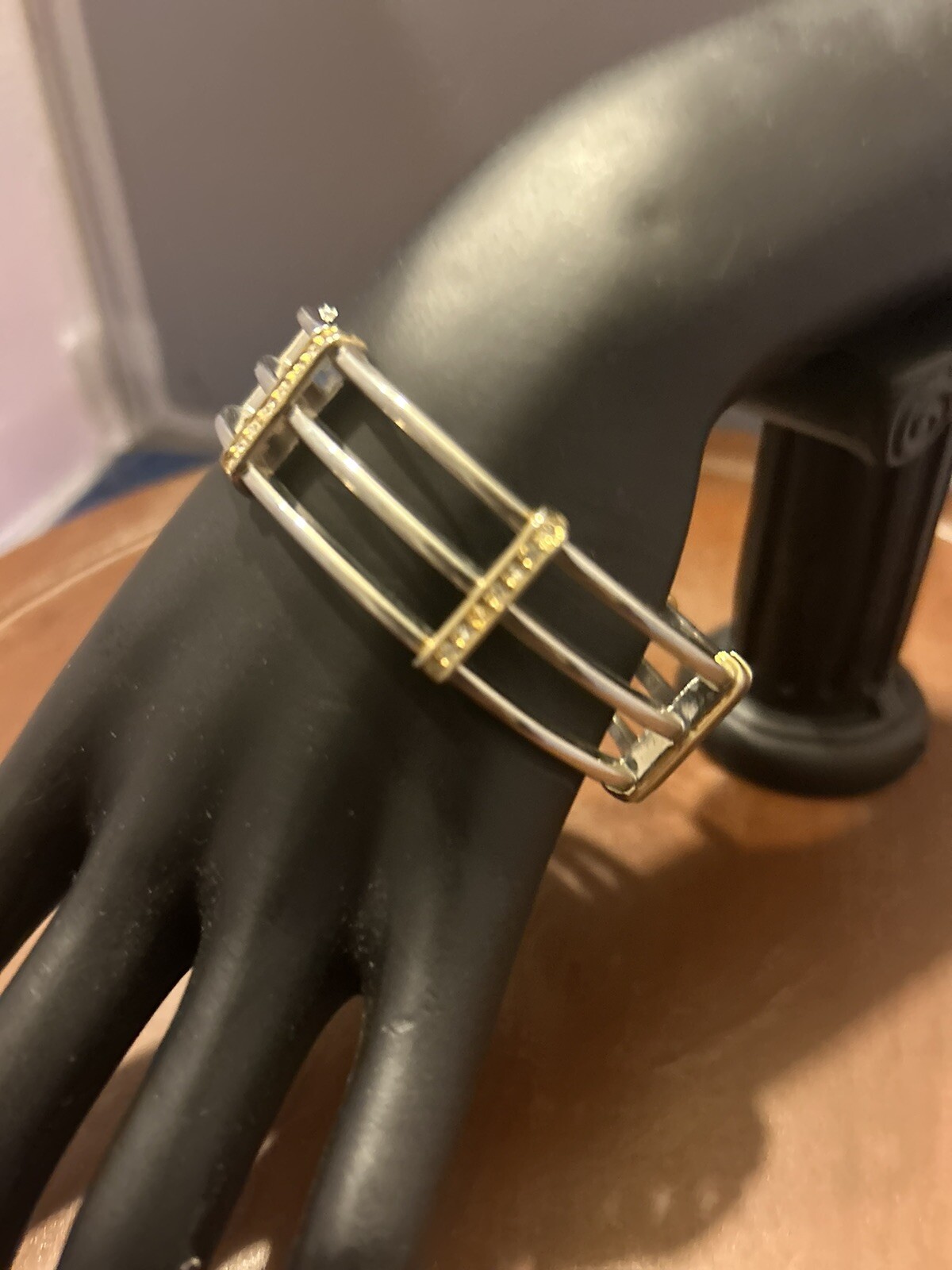 Cuff Bracelet Statement Piece Boho Dangle Bangle … - image 1