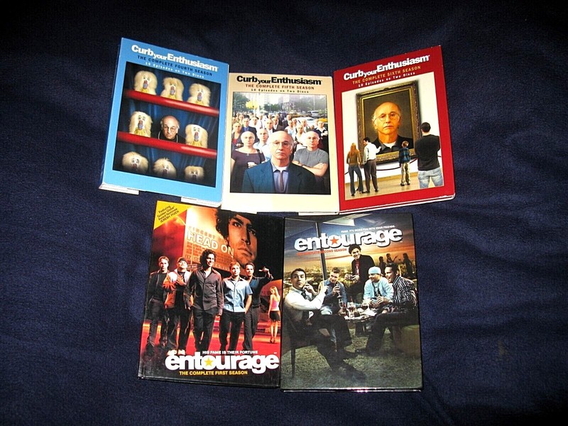 Curb Your Enthusiasm Season 4 , 5 , 6 + Entourage Season 1 & 2 DVD Lot of 5