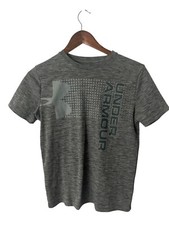 Under Armour Youth Large gray heat gear shirt loose