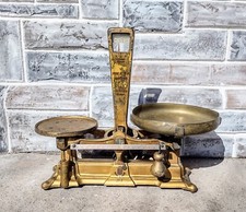 Antico W&T Avery n. Bilancia Bilancia 1 Coutertop 2 libbre in ghisa The Protector