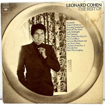 Leonard Cohen The Best of 1975 Vinyl Columbia  Records 1st Press