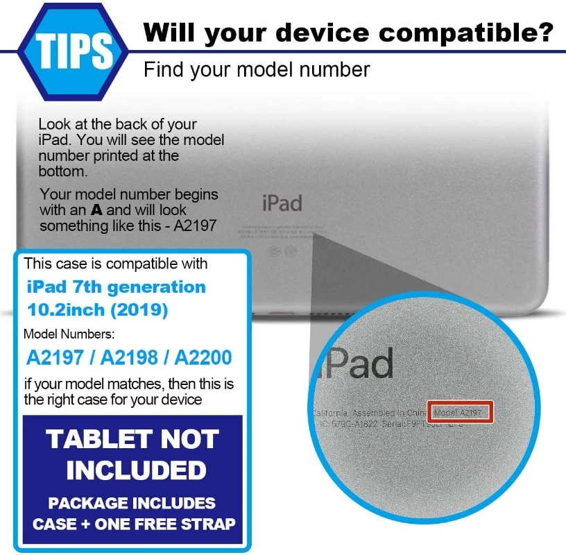 Kids Friendly Shoulder Strap Case For iPad 5/6th 7th 8th 9th Gen Mini Shockproof - Image 3 of 4