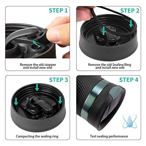 Seal and Rubber Stopper for Contigo Snapseal Coffee Travel Mug, 10 Pack