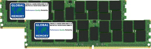 128GB 2x64GB DDR4 2666MHz PC4-21300 ECC Enregistré Rdimm Mac Pro (2019) RAM De - 第 1/1 張圖片