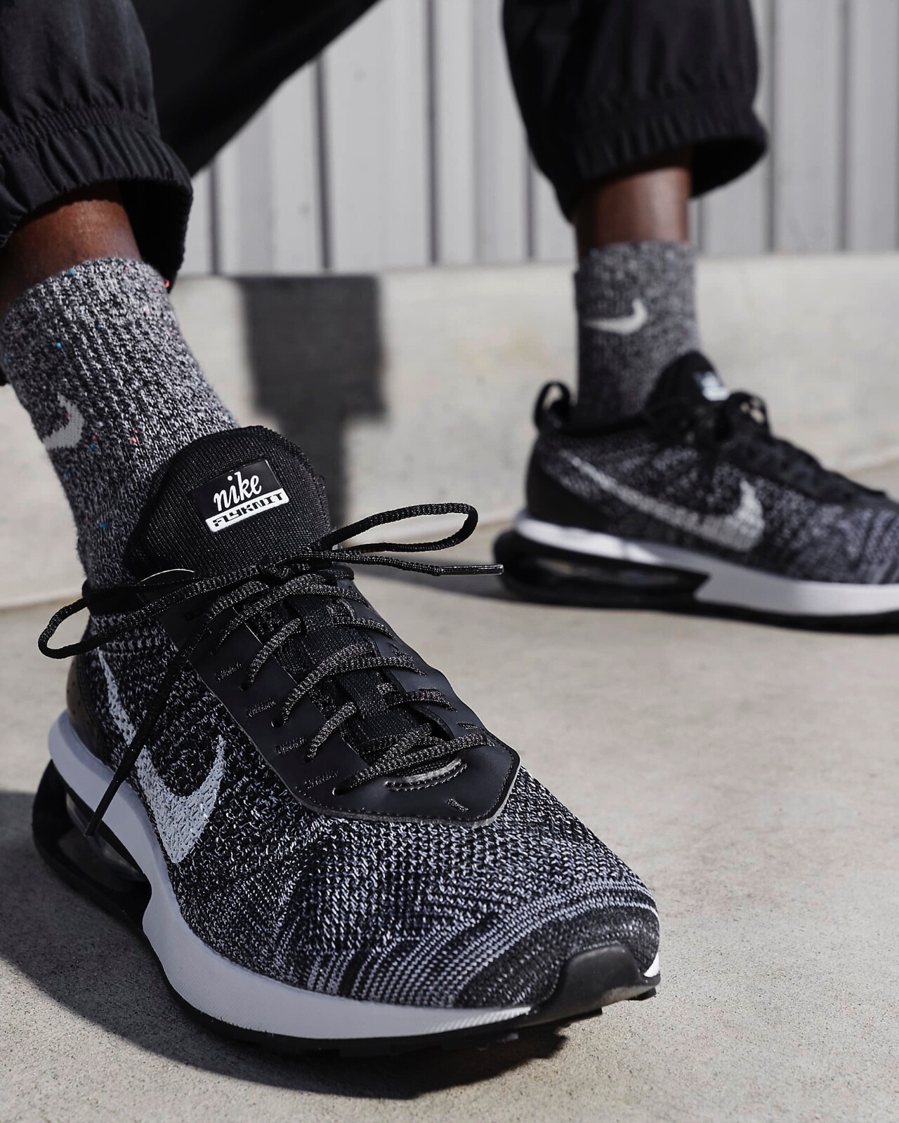 Nike Air Max Flyknit Racer DJ6106-001 Black/White Men Sizes 10 and 11 | eBay