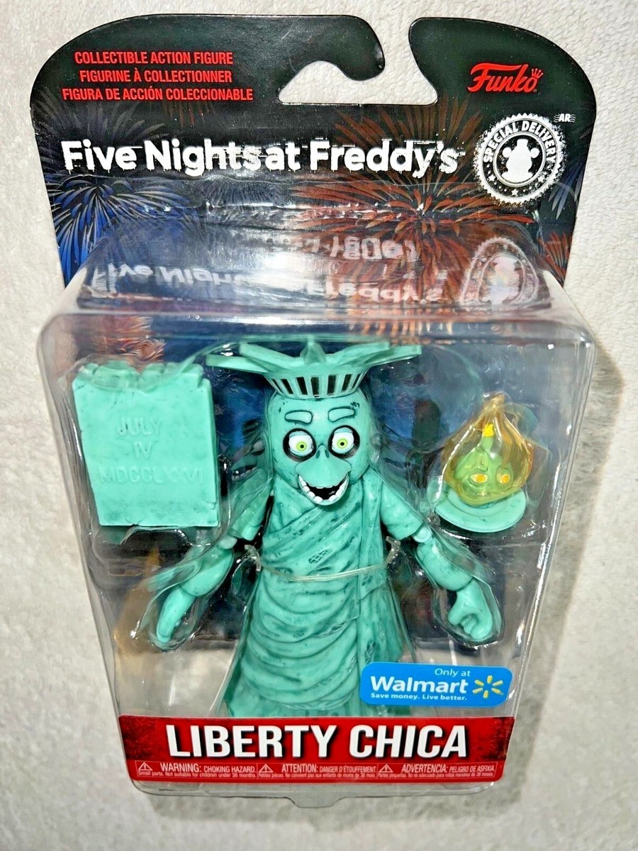 FIVE NIGHTS AT FREDDYS LIBERTY CHICA ACTION FIGURE & PLUSH **NEW