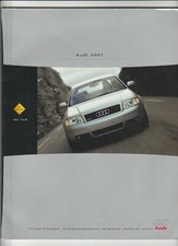 2001 Audi Full Line  TT A4 A6 A8 S4 S8 Sales Brochure 70 page