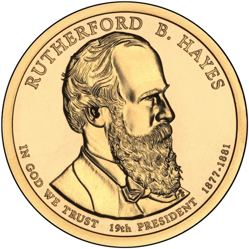 2011-D Presidential Dollar Rutherford B Hayes — photo from the most recent tracked eBay sale