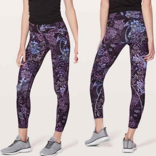 LULULEMON Chasing Miles Purple Floral 