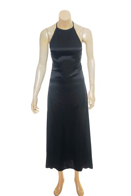 white christmas dresses Hammered Silk Sketch Dress in Black – Serafina main image 1