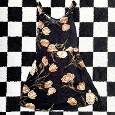 Target Black Floral Dress XS
