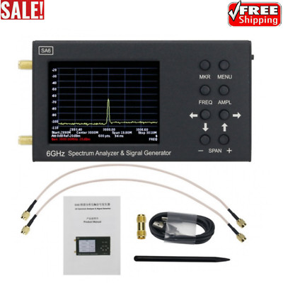 SA6 6GHz Spectrum Analyzer Signal Generator Wi-Fi 2G 4G LTE CDMA GSM Beidou GPR