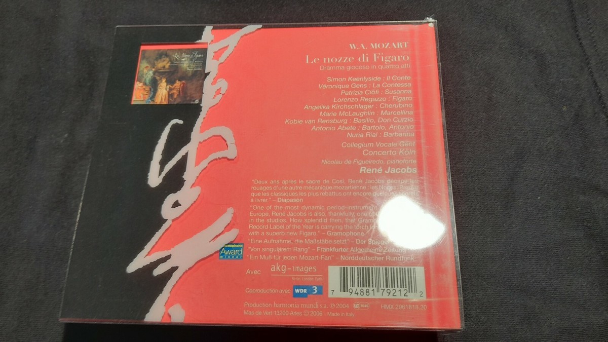 RENE JACOBS / MOZART：Le Nozze di Figaro Mozart / Le Nozze di Figaro: Overture - RENÉ JACOBS (2004