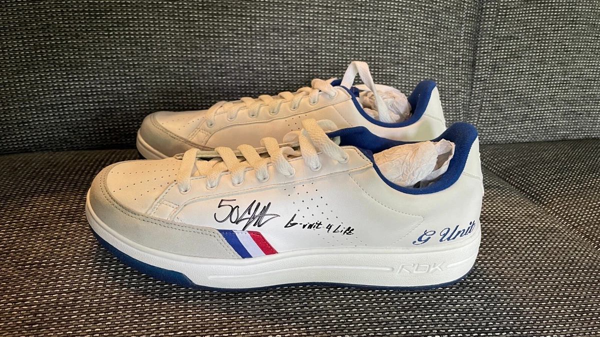 Signed Cent 2003 Reebok G-Unit White/Blue BRAND NEW! | eBay