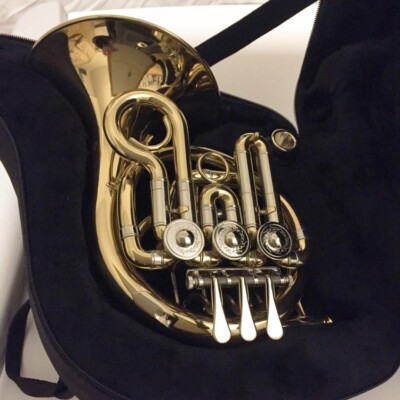 J Michael pocket Horn PFH-500 w/ case lacquer wind instrument | eBay
