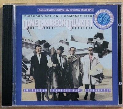 Dave Brubeck Quartet -The Great Concerts CD - (CBS Jazz Masterpieces, 1988)