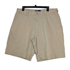 Polo Ralph Lauren Shorts Mens Sz 36 Khaki Prospect Preppy 100 Cotton VTG 1990s