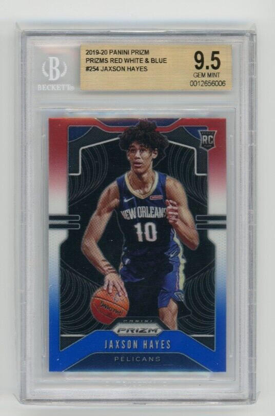 2019-20 Panini Prizm Jaxson Hayes Red White Blue RC Rookie No.254 BGS 9.5