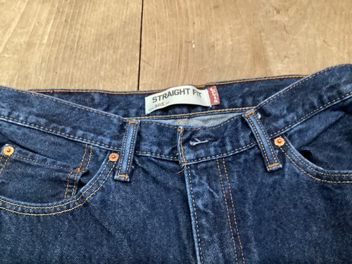 Levi's 505 Men's Straight Fit Jeans Waist 33 Length 34 Blue EUC - Picture 4 of 11