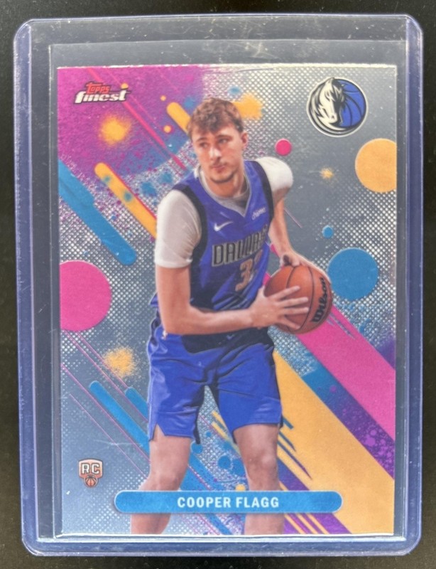 2025-26 Topps Finest Cooper Flagg Common RC Rookie #1 Mavericks