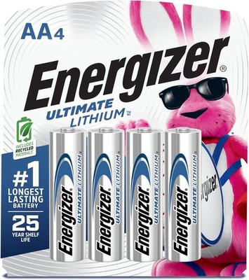 Dependable Ultimate Lithium AA Batteries - Extreme Temp Performance & 4 Pack