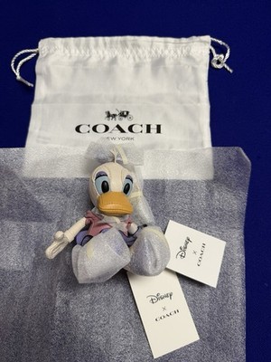 Coach Exclusive x Disney Daisy Duck Leather Plush Bag Charm