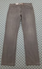 Levi's 514 Slim Fit Straight Leg Gray Cotton Denim Jeans Men's 34W x 34L NWT