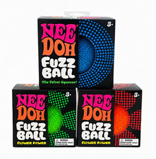 One Schylling NeeDoh Fuzz Ball The Velvet Squeeze Sensory Toy.