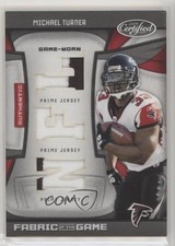 2009 Certified Fabric of the Game Die-Cut NFL Prime 6/25 Michael Turner #103 0aa