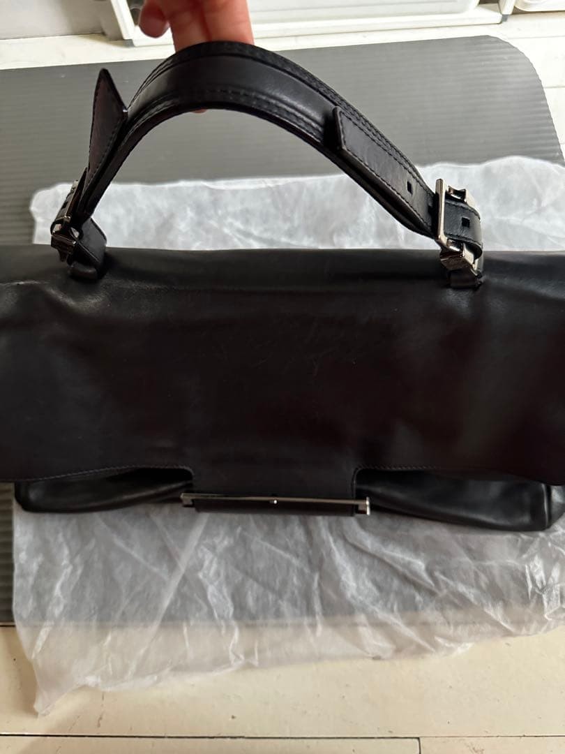 Givenchy Leather Handbag Black 20cm x 44cm x 19cm Shoulder Bag Used thumbnail 8