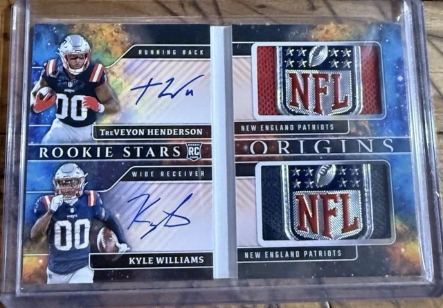 2025 Origins Rookie Stars TreVeyon Henderson Kyle Williams Booklet 1/1 Shield