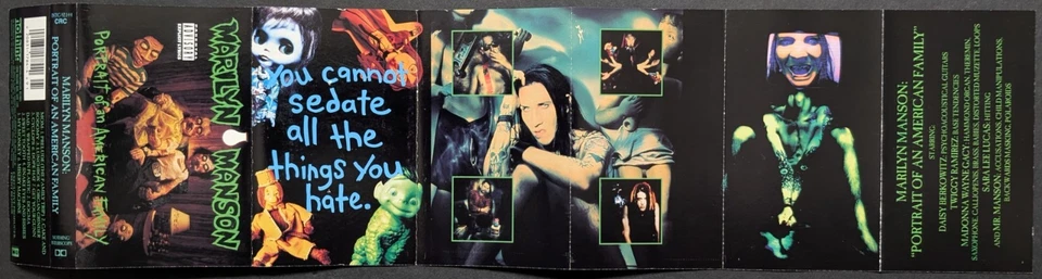 Кассетная лента Marilyn Manson Portrait Of An American Family 1994 - Изображение 2 из 4