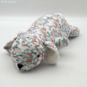 Pillowfort Weighted Plush Bunny Stuffed Animal Floral Pattern 23 Inch 4 Pounds