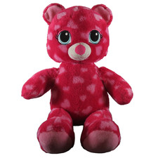 Build a Bear Teddy Bear Red Hearts Valentine Day 2015 Plush Stuffed Animal 17"