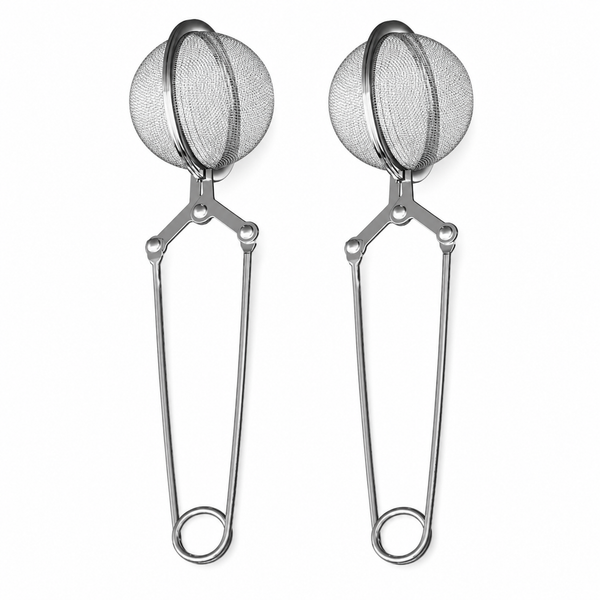 2X Teezange Edelstahl Teefilter GewüRzzange Teesieb GewüRzei Tassensieb Tee Ei-image