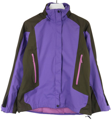 Selewa Power Tex Jacke Damen UK 12 Lila Hoher Kragen Reißverschluss Taschen