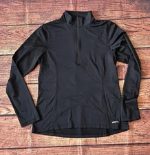 Kerrits Pullover Womens Medium Black Quarter Zip Long Sleeve Equestrian Shirt