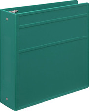 3-Inch Heavy Duty 3-Ring Binder - Side Opening, Teal, Durable Plastic