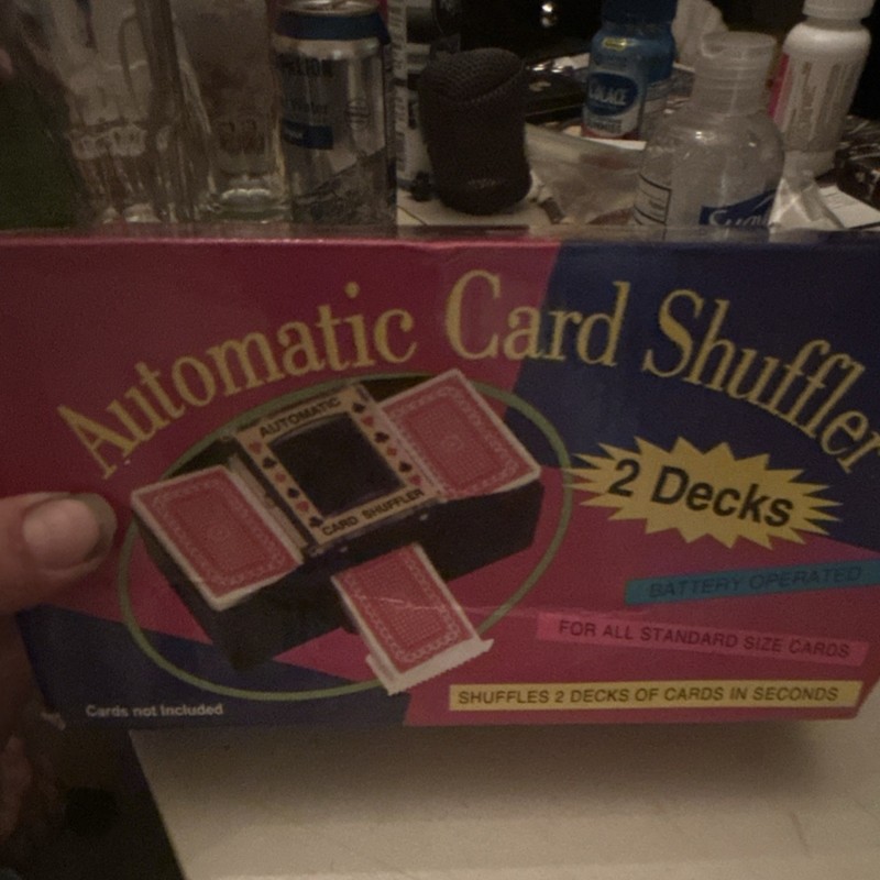 Automatic Card Shuffler 4 Deck, Battery-Operated Playing Card Shuffler for Home