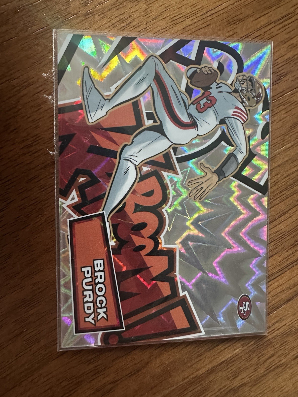 2025 Panini Absolute Brock Purdy HORIZONTAL KABOOM! SSP 49ers #25 (CASE HIT)